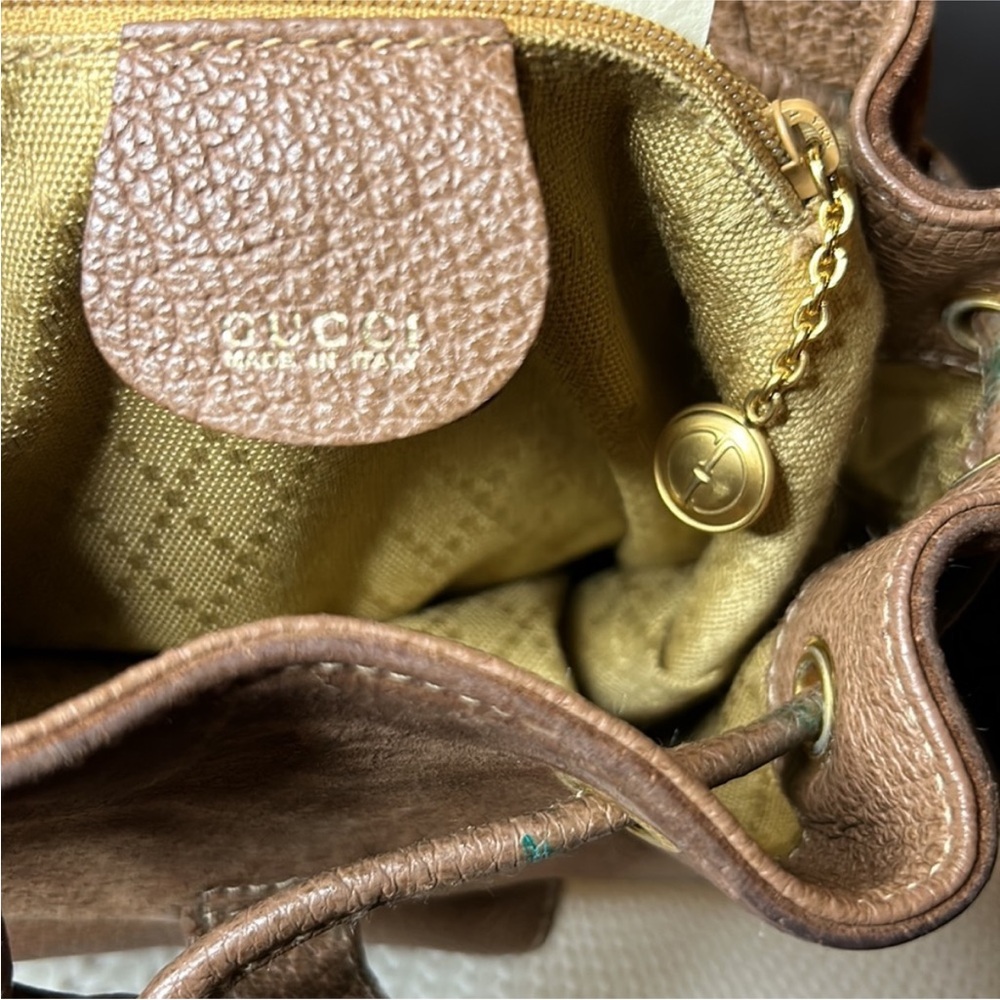 GUCCI Authentic Tan Suede Backpack - image 9